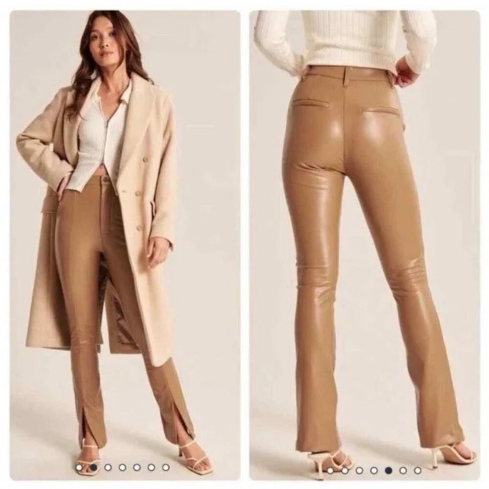*sold*Abercrombie and Fitch The Skinny Ultra High Rise Faux Leather Pants NWT